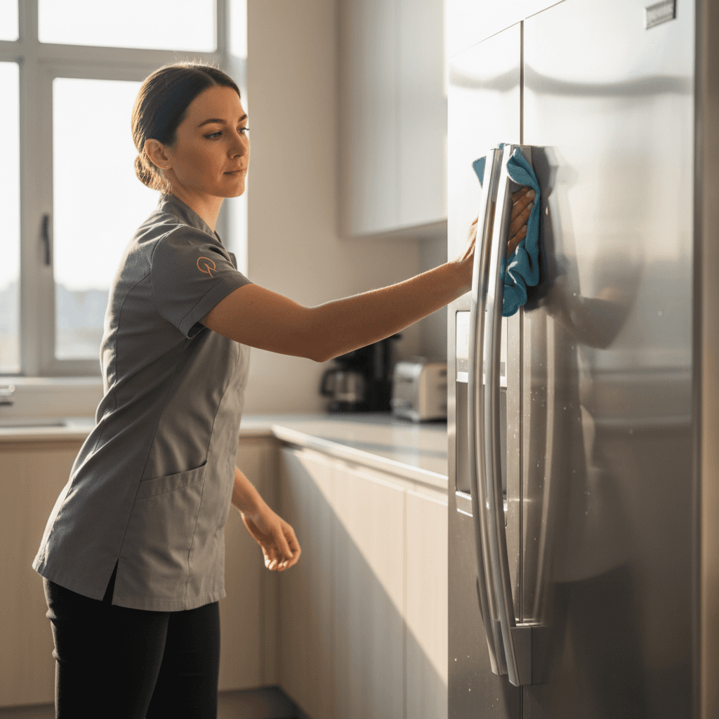 Kitchen appliance and countertop cleaning